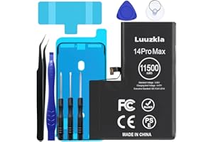 Luuzkla 11500mAh (2024 New Upgrade) Battery Compatible with iPhone 14 Pro Max, Super Capacity Battery Compatible with iPhone 14 Pro Max, with Full Tool Kits-0 Cycle High Capacity-24 Months Service