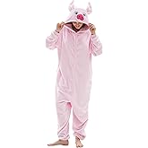 CuteOn Unisex Animal Onesie Pajamas Cosplay Halloween Costume Christmas Sleepwear Homewear for Adult Kids