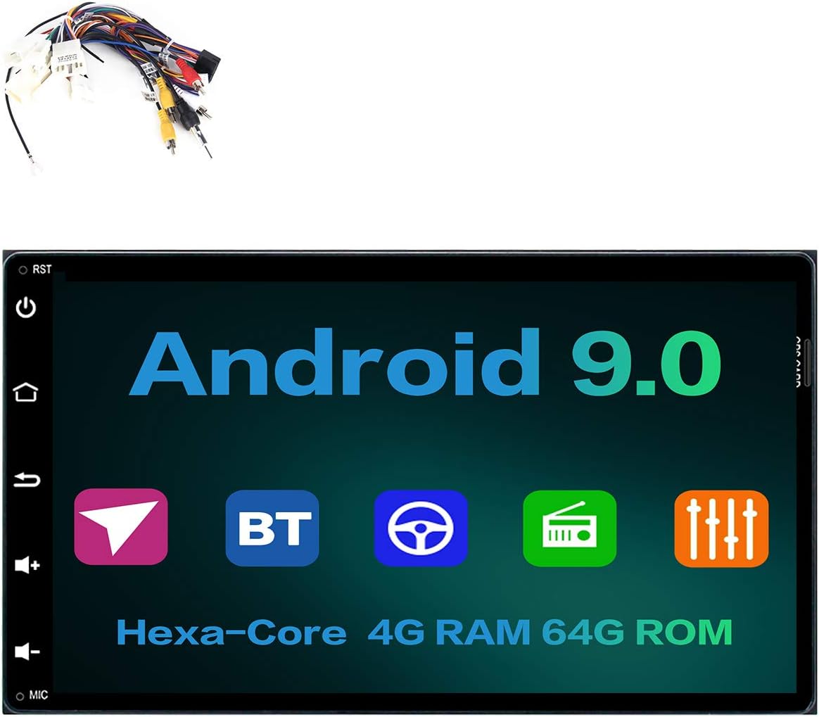 Dasaita 9" Android 9.0 Double Din Car Stereo for Toyota Camry Corolla Tacoma Sienna 2016 2017 2018 Bluetooth 5.0 Audio Radio GPS Navigation Head Unit Multimedia Video Player Hexa Core 4G 64G DSP PX6