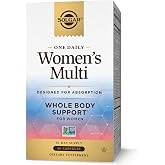 Solgar One Daily Women's Multi Multivitamin, 60 Vegan Capsules | Highly Absorbable, For Immune, Heart, Energy, Stress, Hair Skin Nails &amp; Reproductive Health