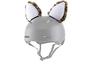 ParaWild Leopard Helmet Accessories w/Sticky Hook & Loop Fastener Adhesive (Helmet not Included), Helmet CAT Ears/Covers for 