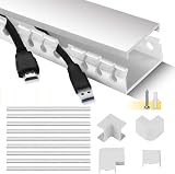 Stageek Cable Trunking Kit 9 Pieces 39cm Open Slot Desk Cable Management