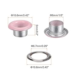 HARFINGTON 200 Set Color Round Grommets 6mm