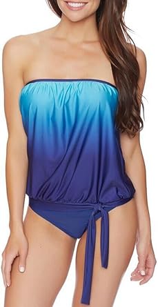 bandeau blouson swimsuit
