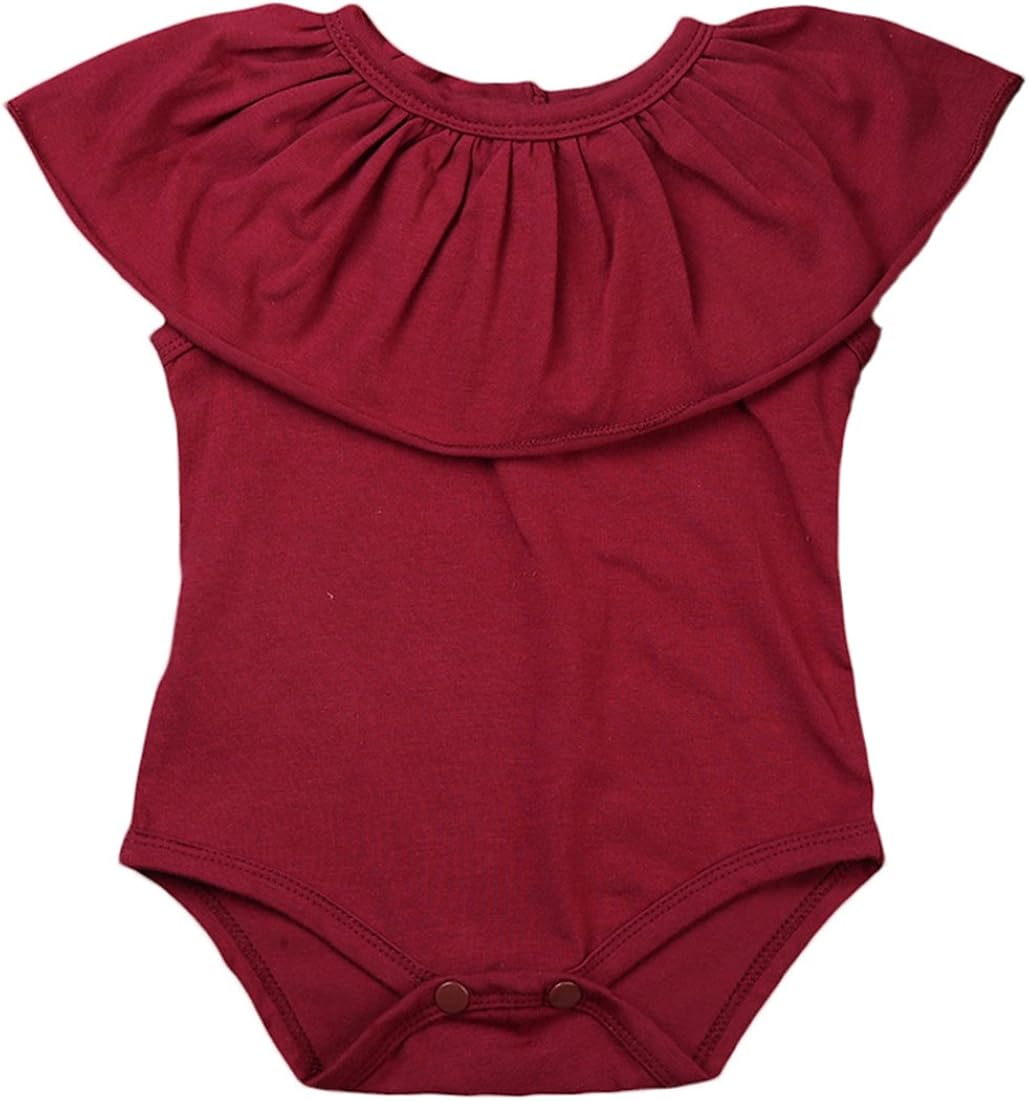 BabyGirl Jumpsuit Sunsuit Set, Newborn Toddler Baby Girls Lotus