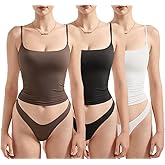 Hotexy Women Sexy Square Neck Tank Top Summer Y2K Going Out Causal Basic Cami Shirt