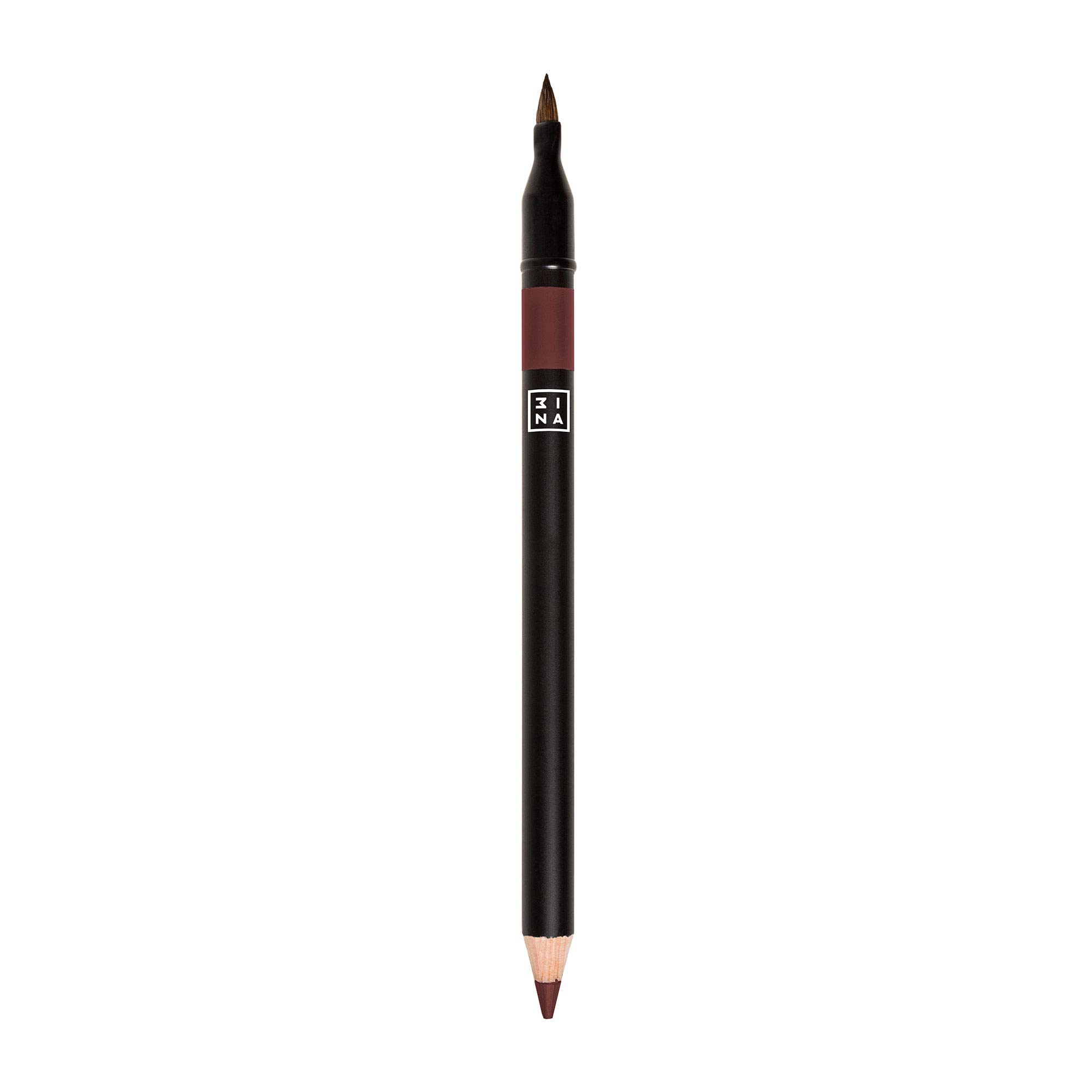 3INA MAKEUP - Vegan - The Lip Pencil 514 - Nude plum - Longwearing Formula - Highly Pigmented Intense Colors - Built- In- Brush - Intense Colorful Shades - Cruelty Free