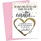 Will You Be My Godmother Scratch Off Card for Auntie