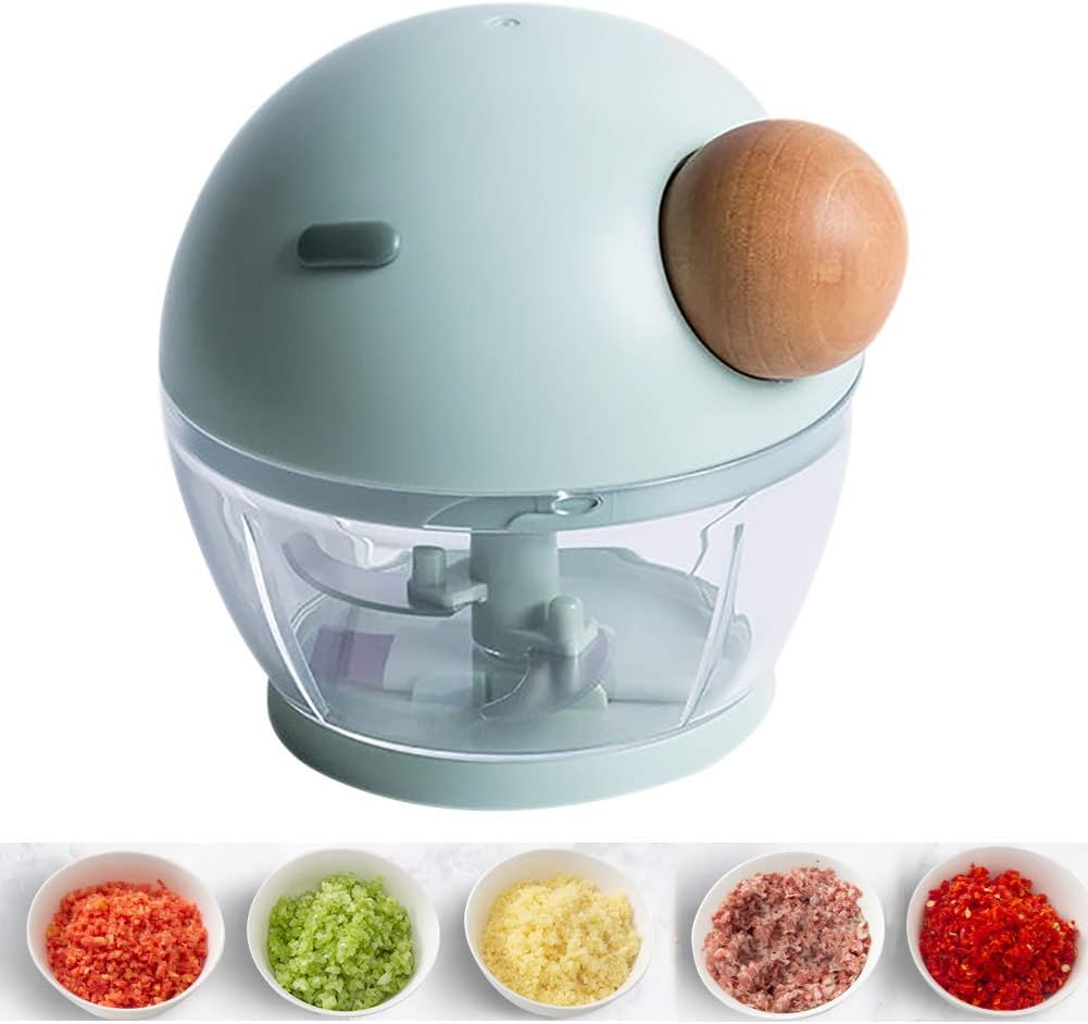 Vegetable Chopper Manual Pull String,mini Food Chopper Kitchen,professional Food Processor Cutter For Garlic Ginger Nuts Baby Food Green