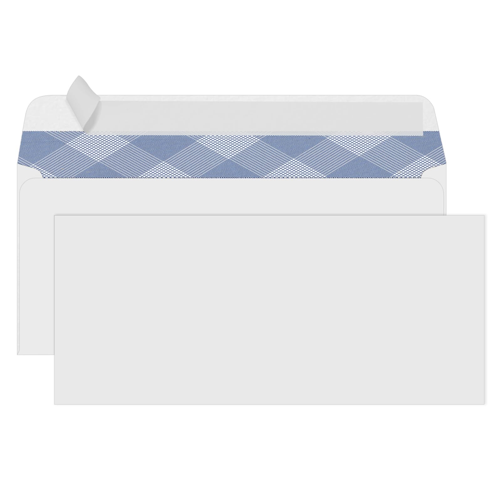 Photo 1 of #10 Security Self-Seal Envelopes, PANDRI Windowless Business Mailing Envelopes, Security Tint Pattern for Secure Mailing, Invoices and Statements, Size 4-1/8 x 9-1/2 Inch - 24 LB - 500 Count