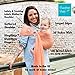 Beachfront Baby - Versatile Water & Warm Weather Ring Sling Baby Carrier | Made in USA with Safety Tested Fabric & Aluminum Rings | Lightweight, Quick Dry & Breathable (Caribbean Blue, One Size)