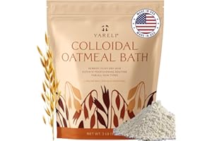 YARELI Colloidal Oatmeal, 2lb (32oz), Bath Powder for Relief of Dry Itchy Skin Due to Eczema and Psoriasis, for Adults, Baby and Kids
