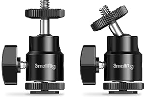 SmallRig 1/4" Camera Hot Shoe Mount with Additional 1/4" Screw (2pcs Pack) - 2059