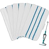 6Pack Steam Mop Pads Replacement for Black+Decker Steam Mop SM1600, SM1610, SM1620, HSM13E1, HSMC1300FX, HSMC1321, HSMC1361SG Cleaner Black and Decker Steam Mop Replacement Pads
