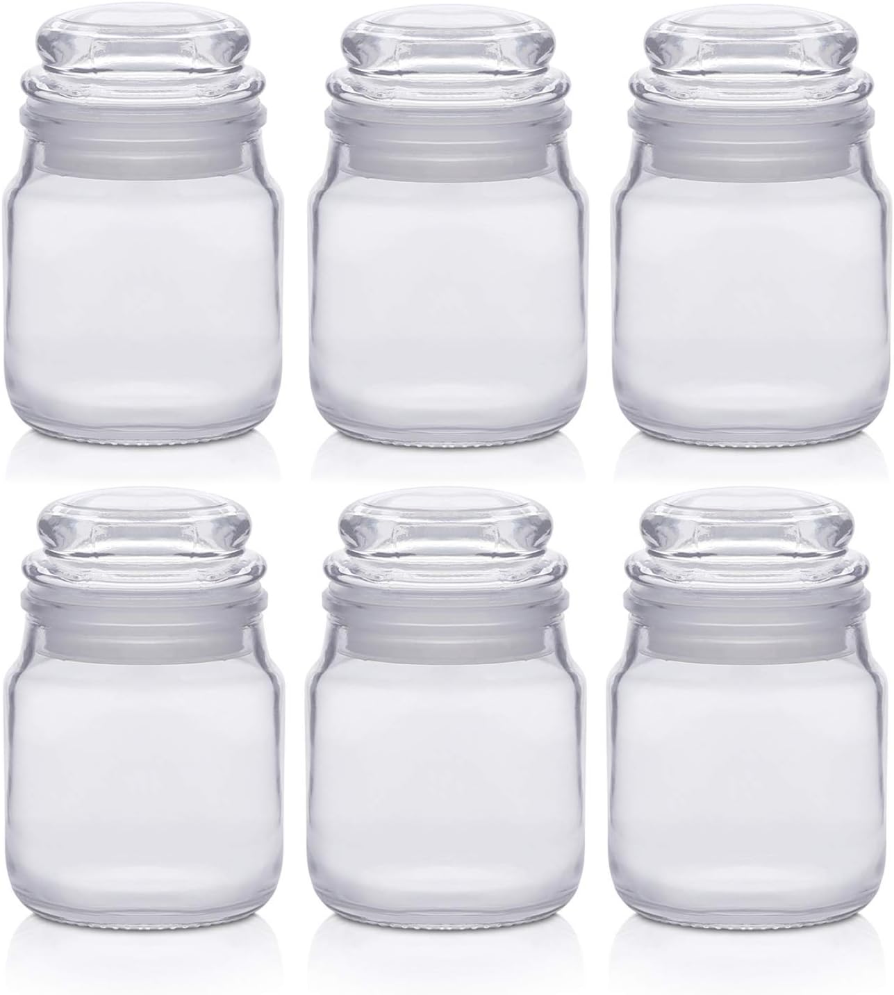 Piramal Glass Glass Mini Jar 6 pieces, Transparent Amazon.in Home