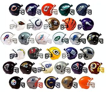 Nfl Football Set Of 32 Team 2 Vending Helmets Nfl Football Team 2 Vending Helmets Featuring Packers Dolphins Titans Broncos Buccaneers Bills