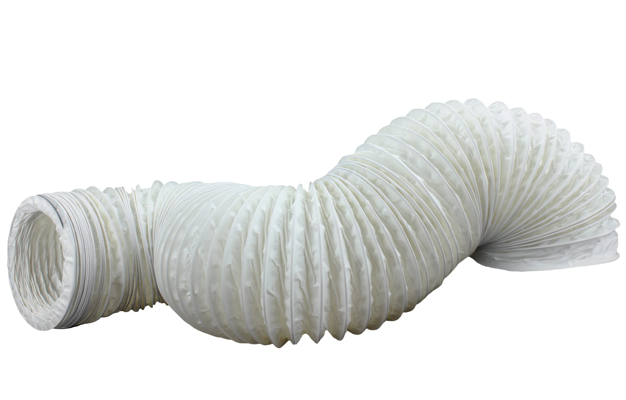 Fantronix Flexible Vent Hose 100mm (4 Inch) – Universal Tumble Dryer, Cooker Hood & Extractor Fan Air Duct, 6 Metre Length