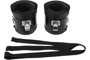 Qudinip Hanging Pull Up Boots, Stainless Steel Hook 220.5lb Anti - Gravity Inversion Hang Up Boots for Home Gym Fitness Neck 