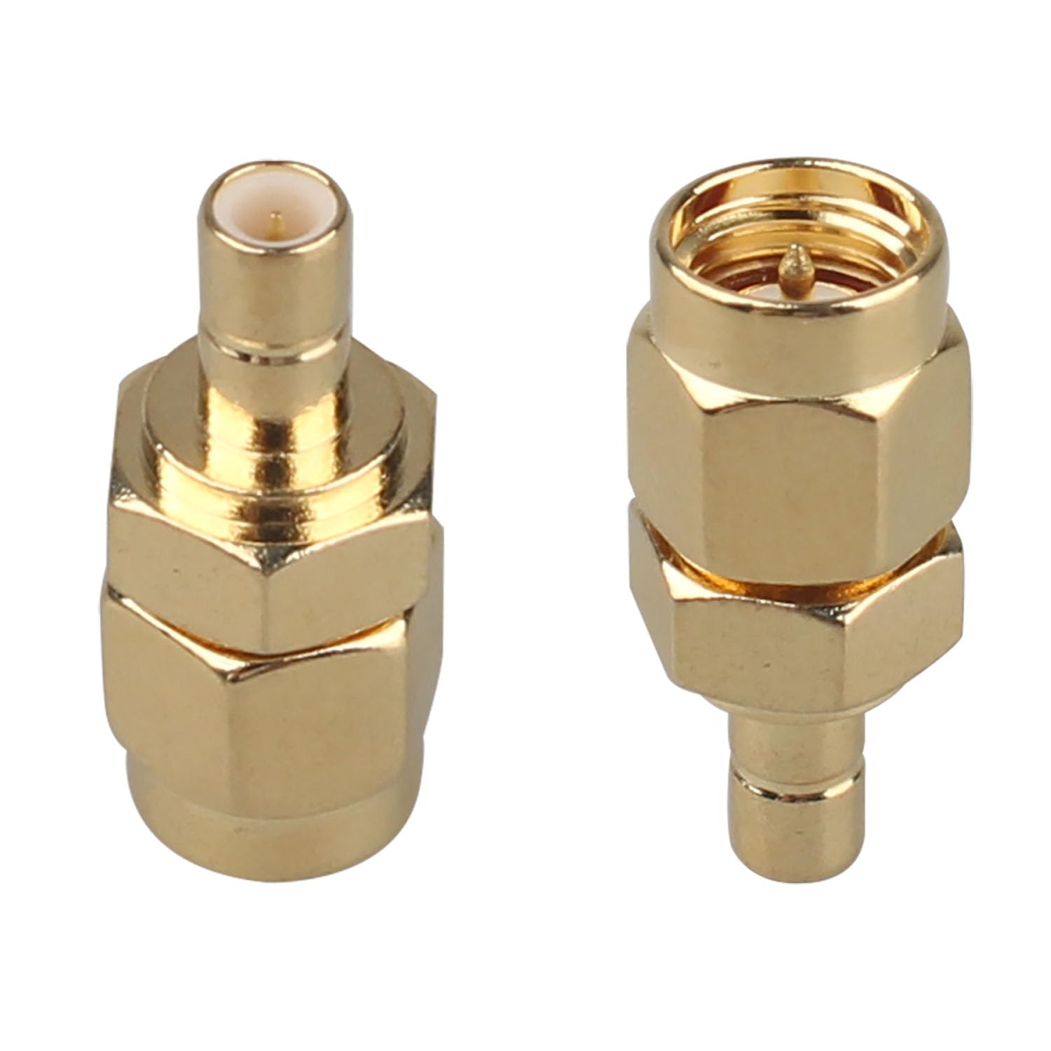 Futheda 2PCS SMA Male to SMB Male Coaxial Adapter RF Connector Compatible with Wi-Fi Router Radio Transceiver Wireless LAN Device GPS External Antenna RF Application Telecom WLAN Broadcast FPV Drone