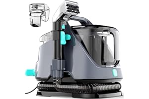 Nettoyeur portable multifonction de 650 W pour tapis et tissus d'ameublement, machine de nettoyage des taches de tapis 14 kPa