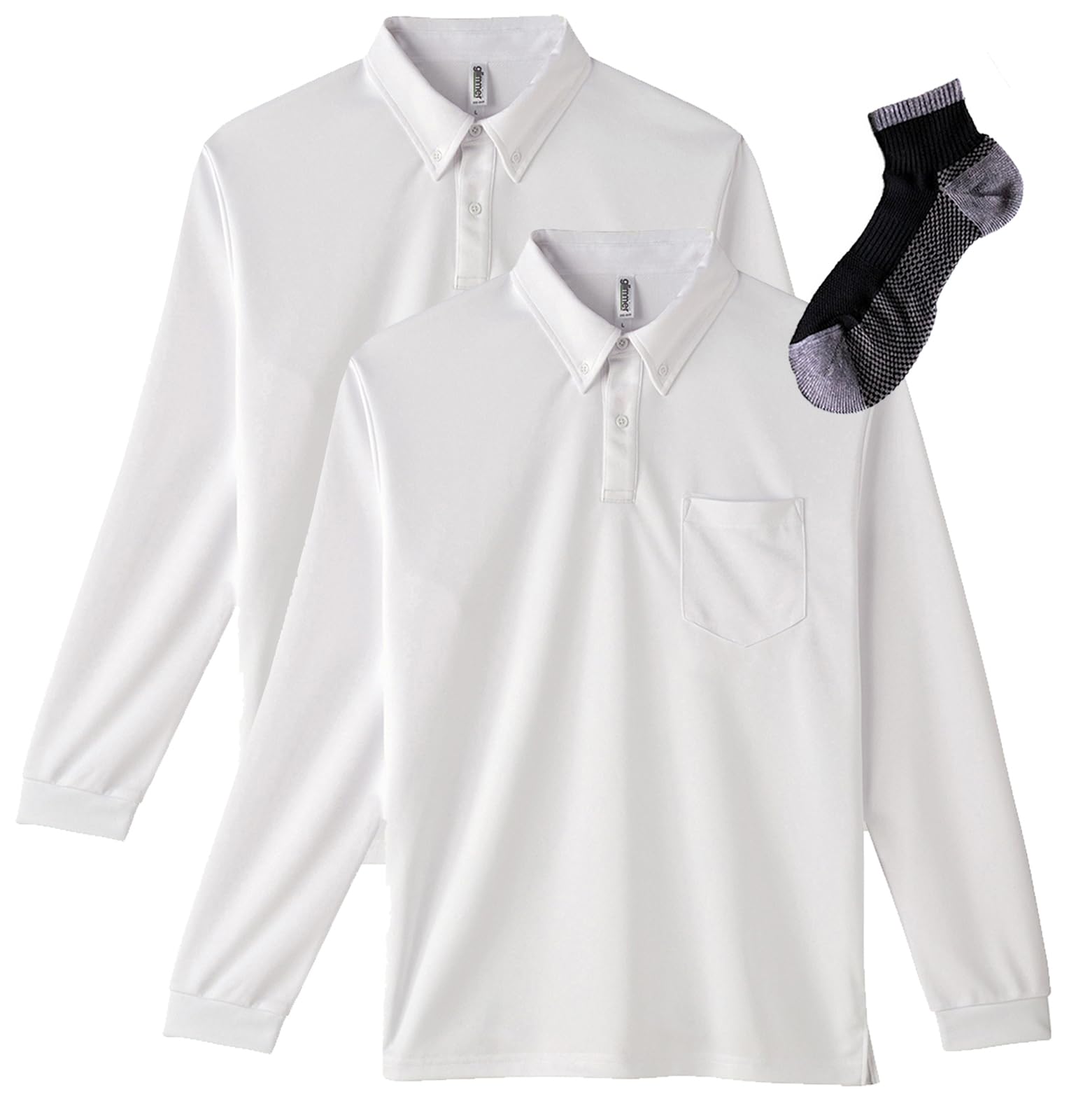 長袖ポロシャツ