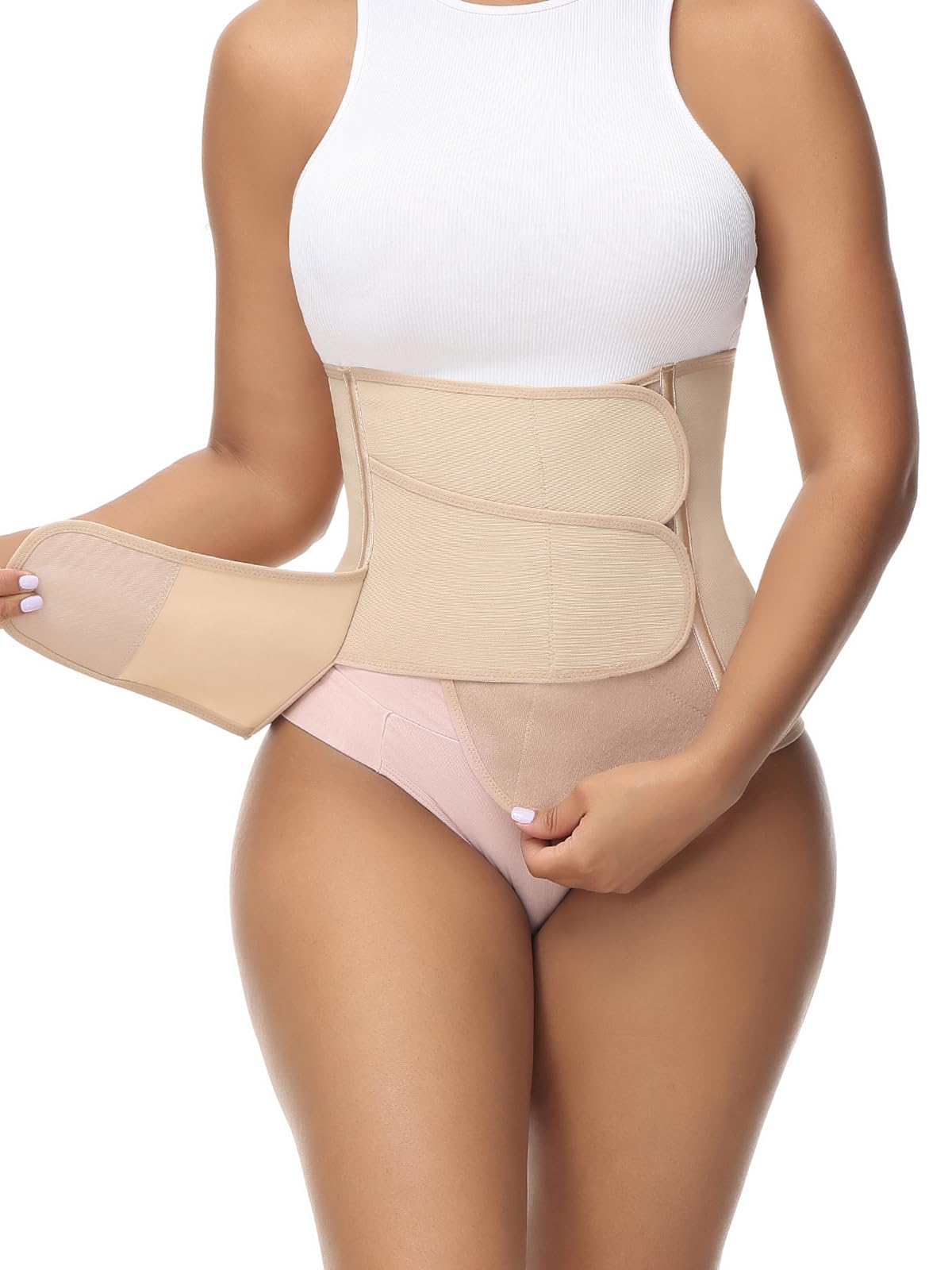 Photo 1 of SHAPSHE Waist Trainer for Women Postpartum Recovery Wrap Waist Cincher Corset Shapewear Belly Band
