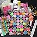 WILLTOO 42 Acrylic Nail Art Tips Powder Liquid Brush Glitter Clipper Primer File Set Kit