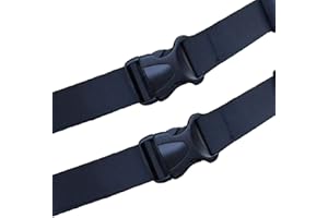 BOOTYO! Fishyo! Deluxe 1.5" Adjustable Wading Belt for Fly Fishing, Surf Casting, Kayaking Black (Pack of 2)