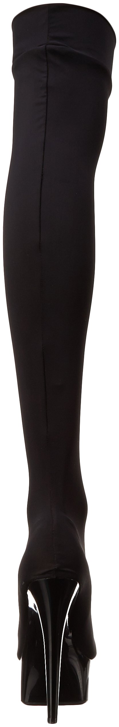 Ellie Shoes Women's 609-Ski Stiletto Stretch Lycra Thigh High Boot - Image 3