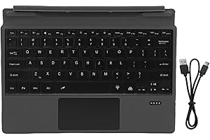 Vvikizy Palmrest Touchpad Keyboard, OEM Replacement Spill Resist Design Magnetic Hinge Backlit Keys Responsive Touchpad, with
