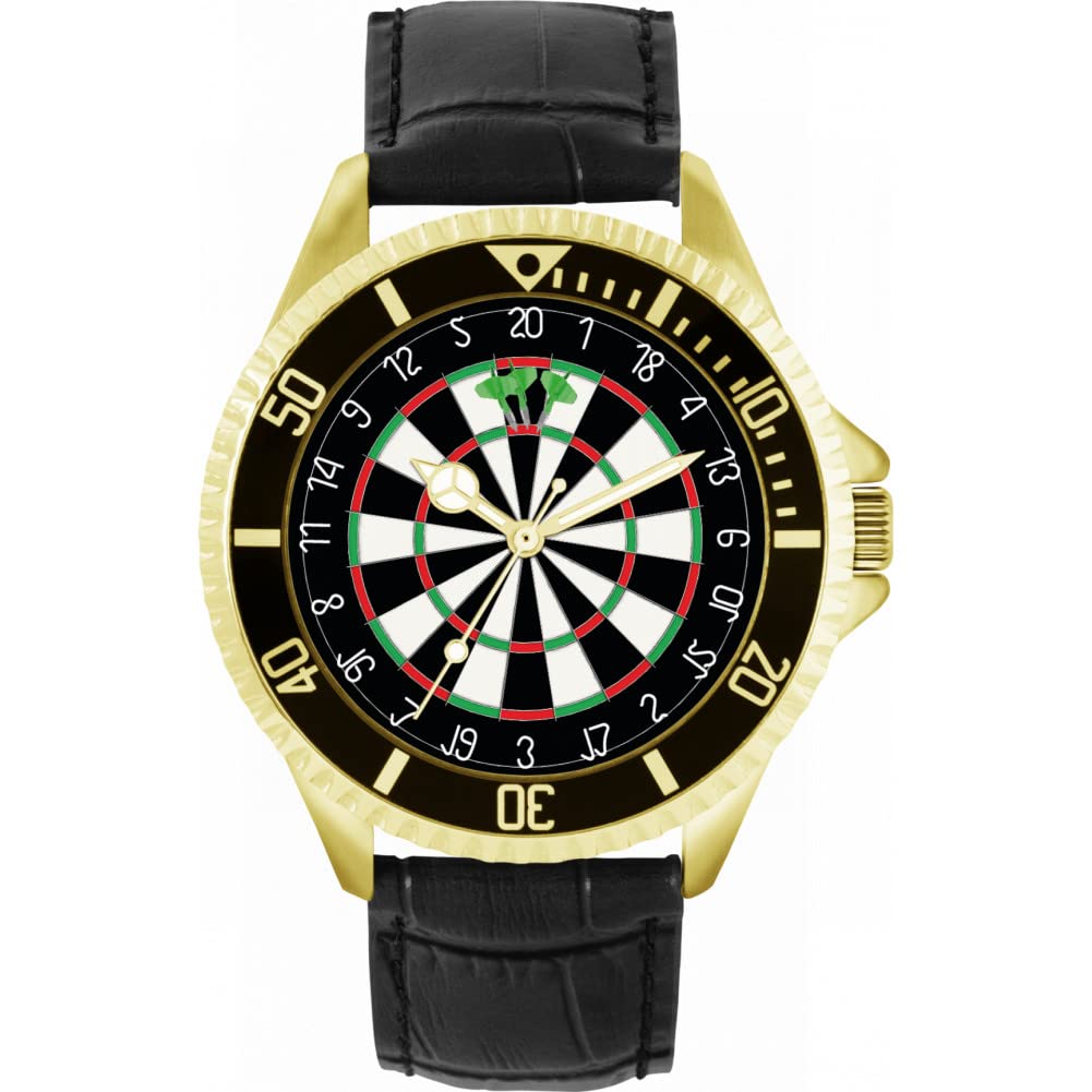 Toff London Mens Green Dartboard 180 Watch