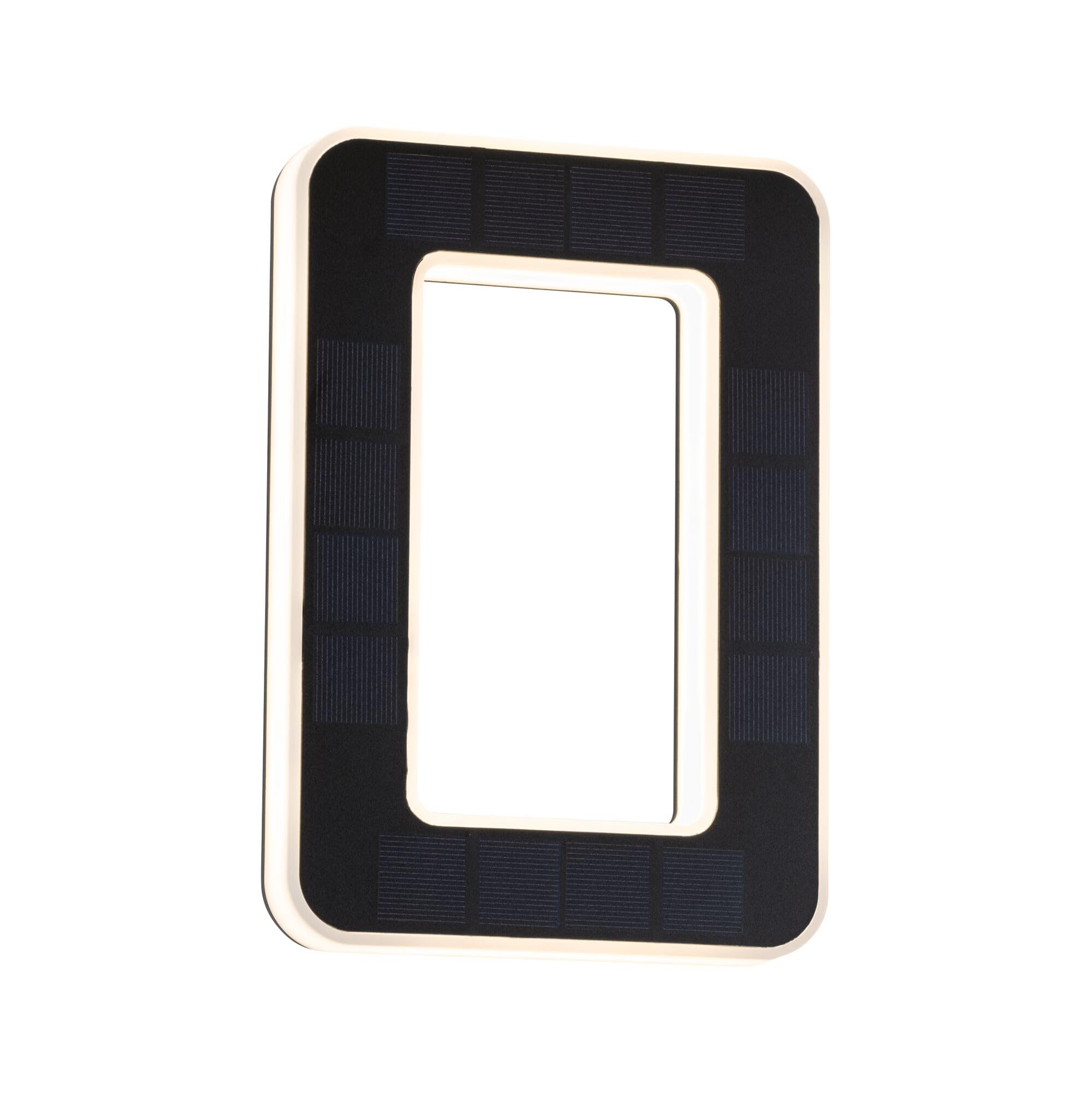 Paulmann 79851 LED Solar House Number 10 IP44 Warm White Replaceable Battery incl. 1x0.2 watt Solar luminaire Black Solar lamp Plastic Solar Light 3000 K