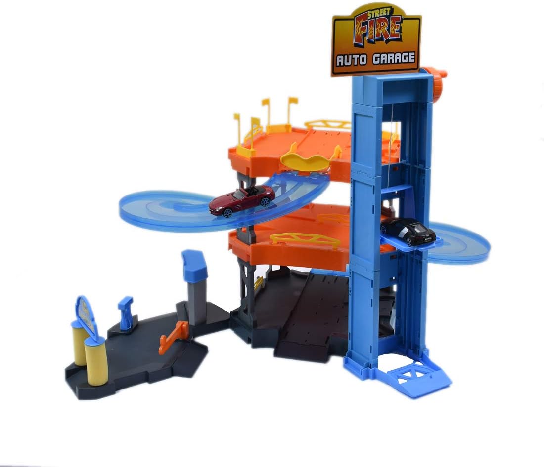 Bburago 15630361 Car Garage Play Set including 2 Cars, Medium - Image 5