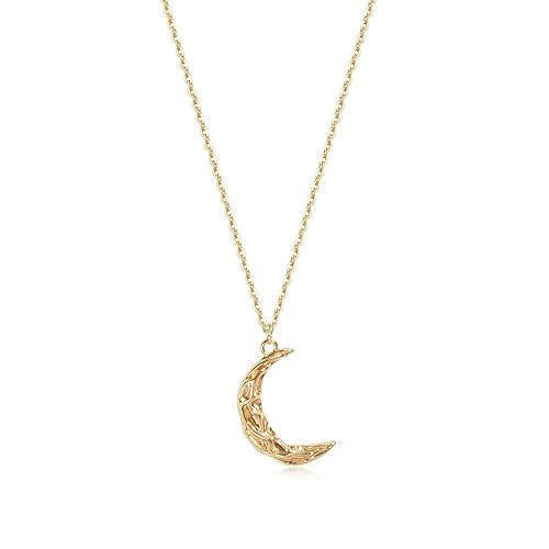Gold Moon Pendant Necklace for Women,14K Gold Plated Dainty Chain Crescent  Moon Sun Star Necklace Jewelry in Oman Whizz Pendant Necklaces