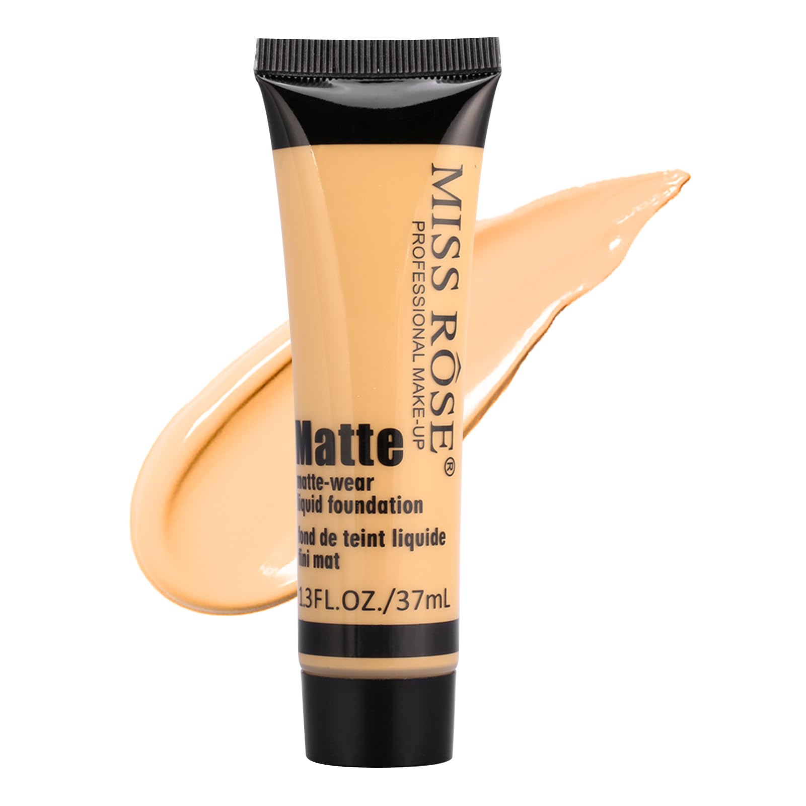 Sonew Smooth Makeup Base Face Liquid Foundation, Liquid Makeup Base Natural Coverage for Whitening Moisturizing, Matte Wear Concealer Sun Block Cream 37ml(5#)