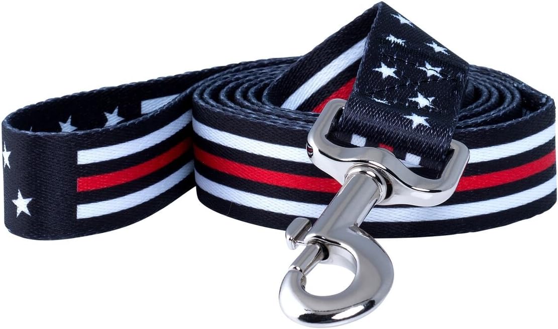 Thin Red Line Dog Leash (Stars)