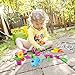 Liberty Imports Little Garden Tools 9-Piece Kids Gardening Set with Flower Pots, Watering Can, Rake, Shovel, Hoe, and Trowel