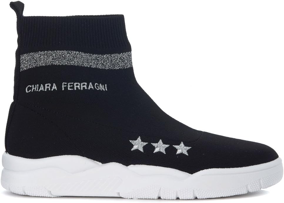 Chiara Ferragni Collection Women's Sneaker A Calza Chiara Ferragni Active in Maglia Nera