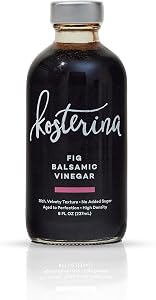 Kosterina Fig Balsamic Vinegar, Incredible Superfood (Glass, 8 oz) | Sweet Fig Balsamic Vinegar from Modena, Italy, Perfect f