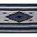 Open Road Goods Handwoven Mexican Diamond Blanket, Throw, or Yoga Bolster - Black & Grey Diamond Pattern Blanket - Midnight
