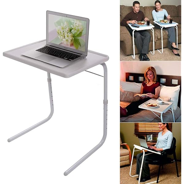 Adjustable Portable Laptop Table Mate Lap Folding TV Dinner Desk Sofa