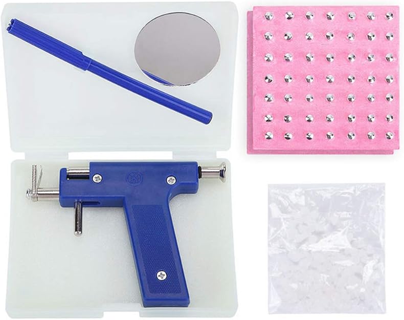 Ear Piercing Gun Set, Stainless Steel Ear Nose Piercing Machine, No