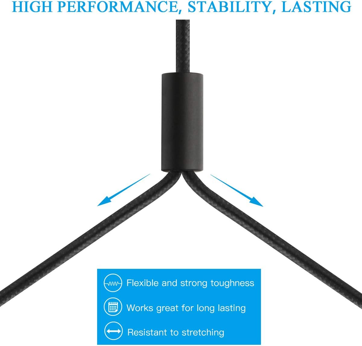 JOLGOO 3.5 mm Female TRS to Dual RCA Stereo Breakout Cable, Black Nylon Braided, 3.5mm Female to 2 Male RCA Adapter Audio Stereo Cable, 16 Inch/40cm: Home Audio & Theater