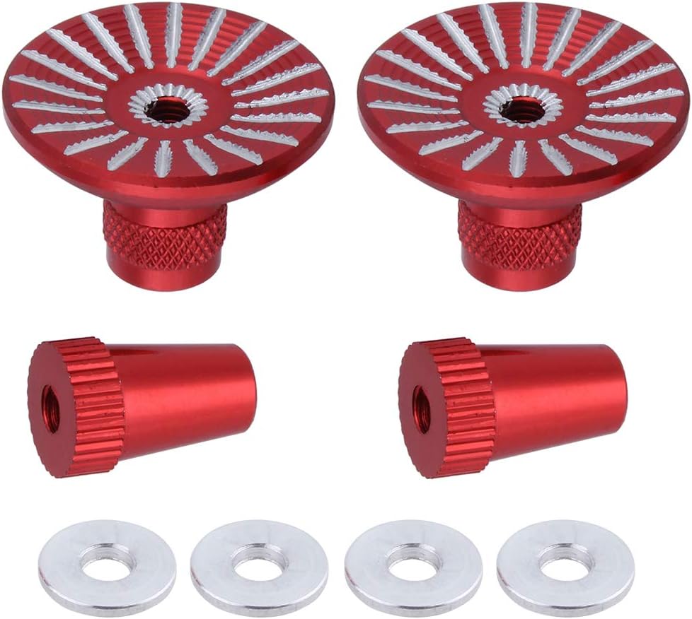 Hobbypark Transmitter Gimbal Sticks Ends Umbrella for Futaba/Spektrum DX5i DX6i DX7S DX8 DX9 / Taranis X9D (Set of 2) (Red)…