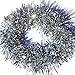 Rimobul Elegant Sparkly Hanging Tinsel Garland- 3 Pcs, 3.5 Inch x 6 Feet (Silver)