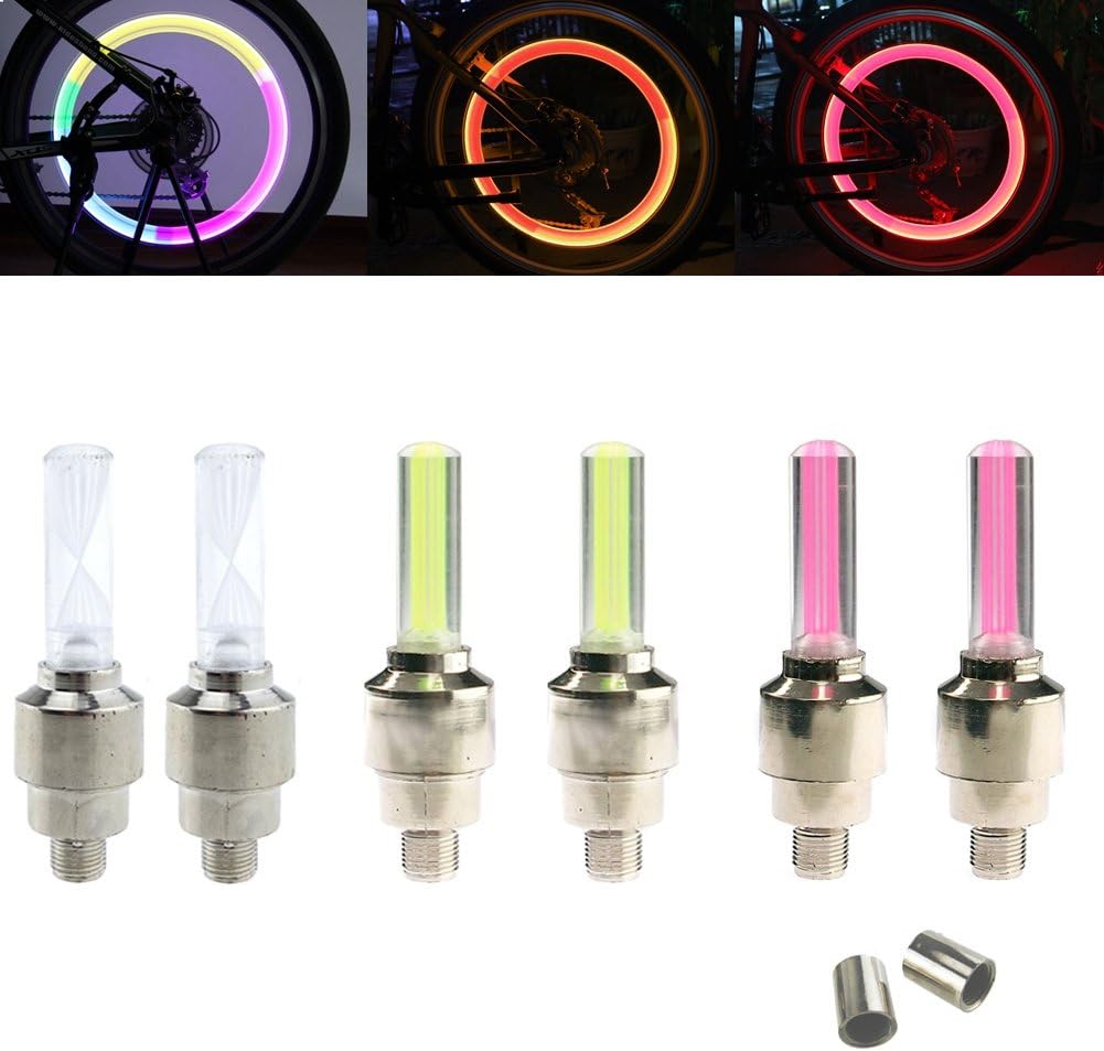 InnoLife Tech Led Flash Tyre Wheel Valve Cap Light For Car Bike Bicycle