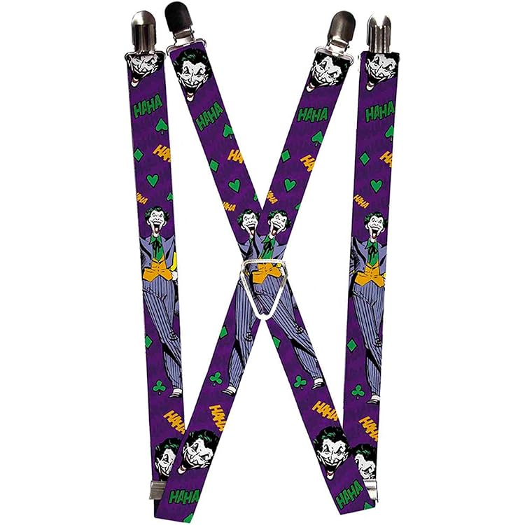 Bretelle Elastiche Regolabili Ufficiali DC Comics - Modello Batgirl, Supergirl E Wonder Woman (Larghezza 2,5 Cm) - Buckle-Down