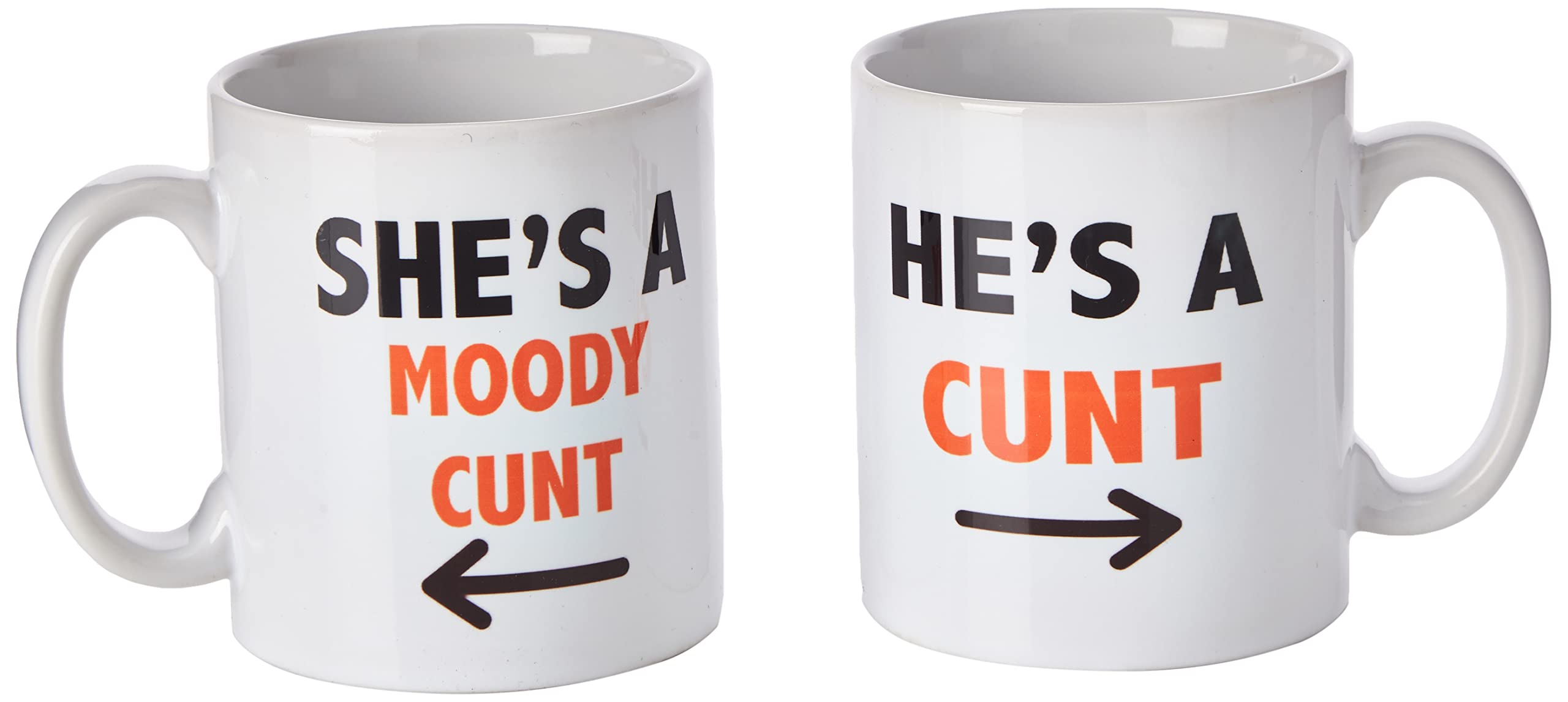 His and Hers Couples Mug Set Funny Joke Gifts Present Anniversary Birthday Christmas Wedding Coffee Mugs Cunt Mugs Boyfriend Joke WSDMUG1331