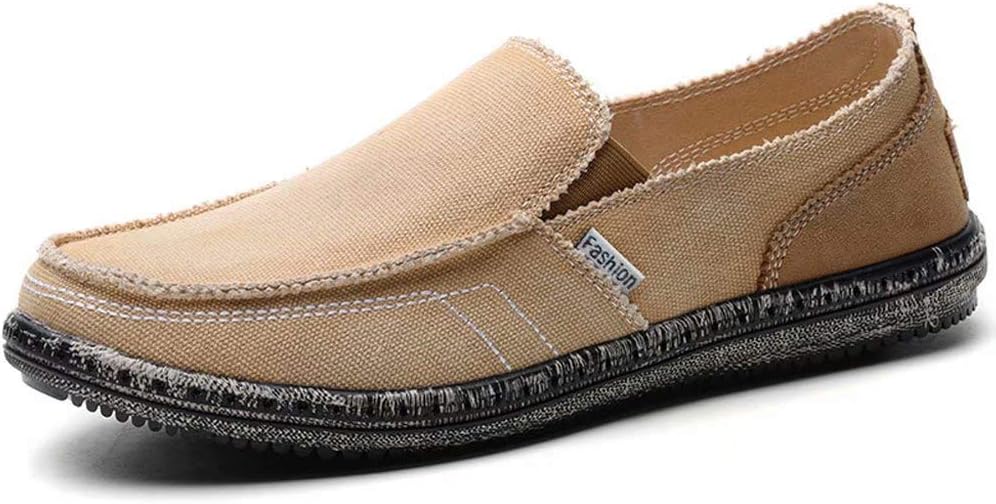 LANCROP Men's Sock Walking Shoes - Comfortable Slip on Easy Office Sneakers