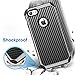 BENTOBEN iPhone 6 Case, iPhone 6S Case, 2 in 1 Cool Slim Hybrid Hard PC Cover Laminated with Carbon Fiber Chrome Anti-Scratch Shockproof Protective Case for iPhone 6/iPhone 6S (4.7 inch), Black